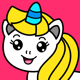 Unicorn Coloring Puzzle Games