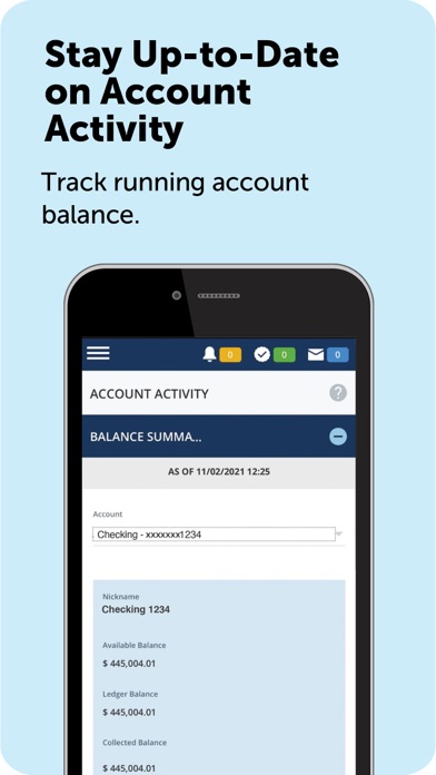 Business Mobile Banking App Screenshot