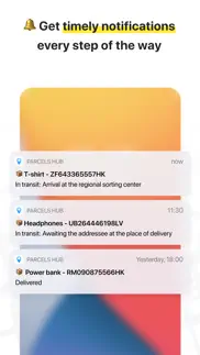 package tracker: parcels hub iphone screenshot 2