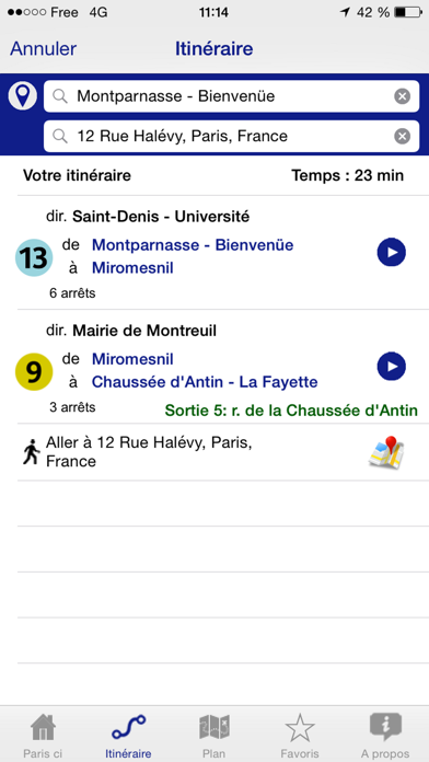 Screenshot #1 pour Paris ci la sortie du Métro