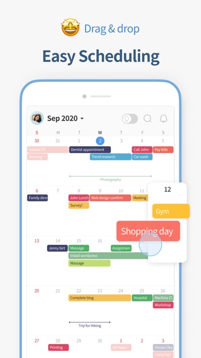 Screenshot #2 pour TimeBlocks - Mobile Planner