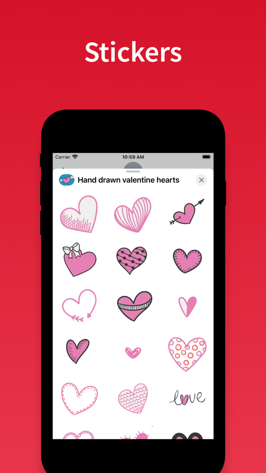 Heart & Love emoji stickers - 1.2 - (iOS)