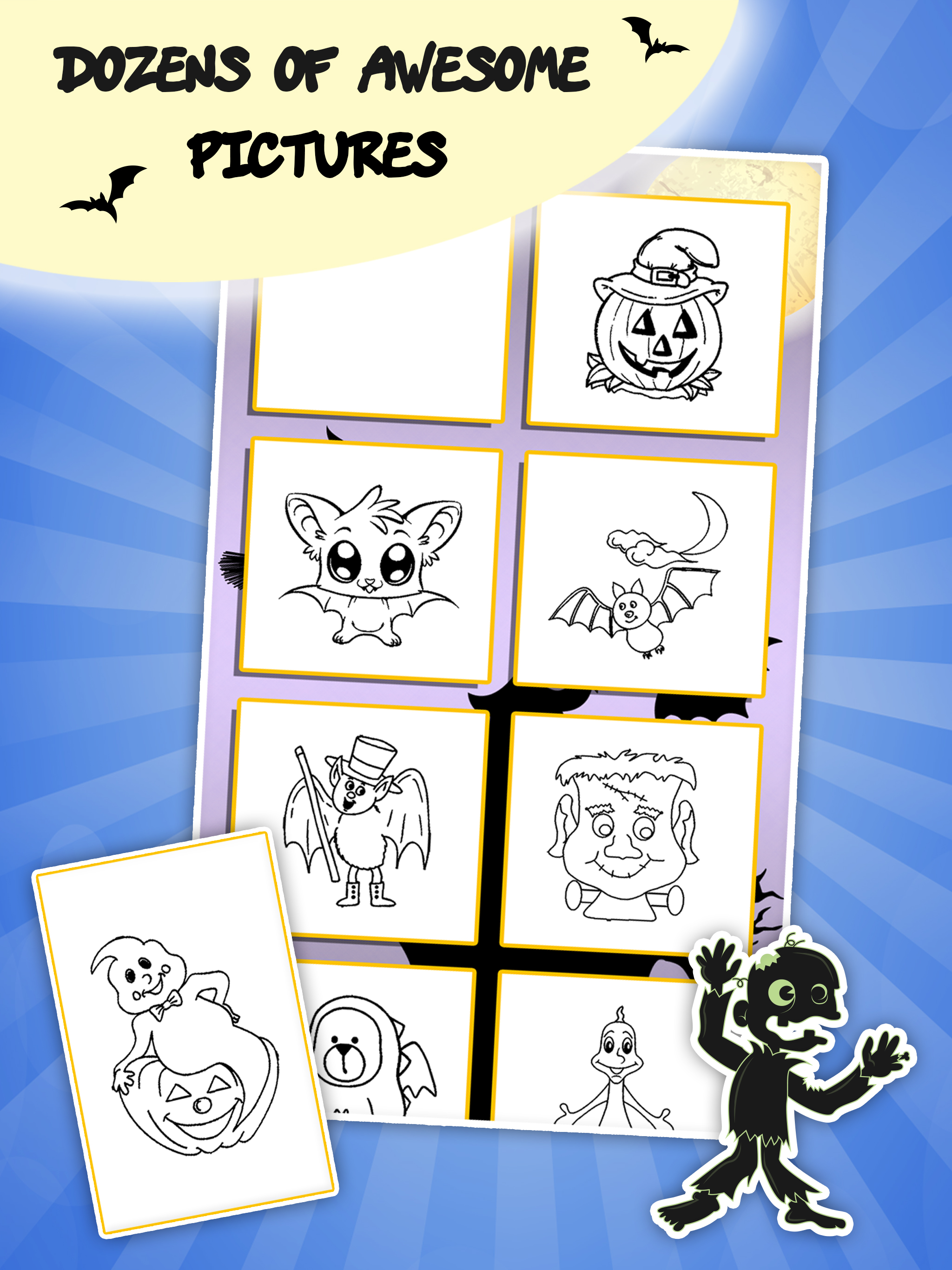 Coloring book : Draw Halloween screenshot 8