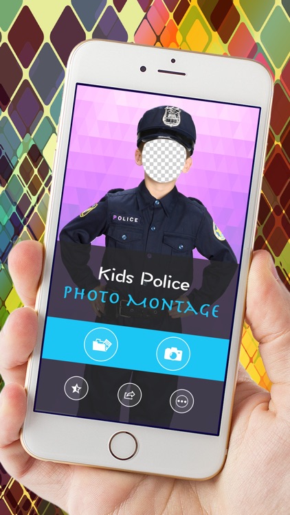 Kids Police Photo Montage