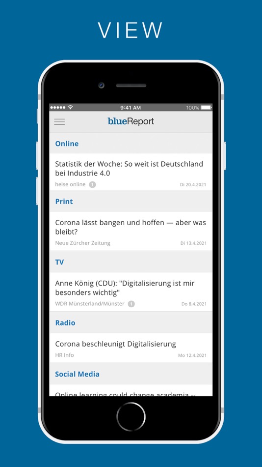 #2. blueReport (iOS) 由: cognita AG