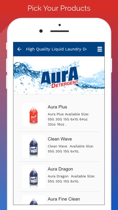 Aura Detergents Screenshot