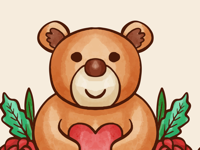 Teddy Sticker for iMessage