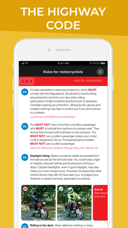 #7. Motorcycle Theory Test UK (iOS) بواسطة: Iteration Mobile S.L