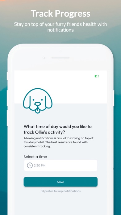 Ollie Pet Health Tracker Screenshot
