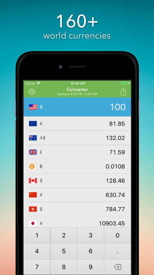#1. Coinverter: Currency Converter (iOS) 由: Iryna Stas