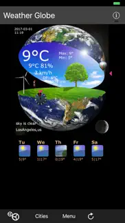weather globe iphone screenshot 1