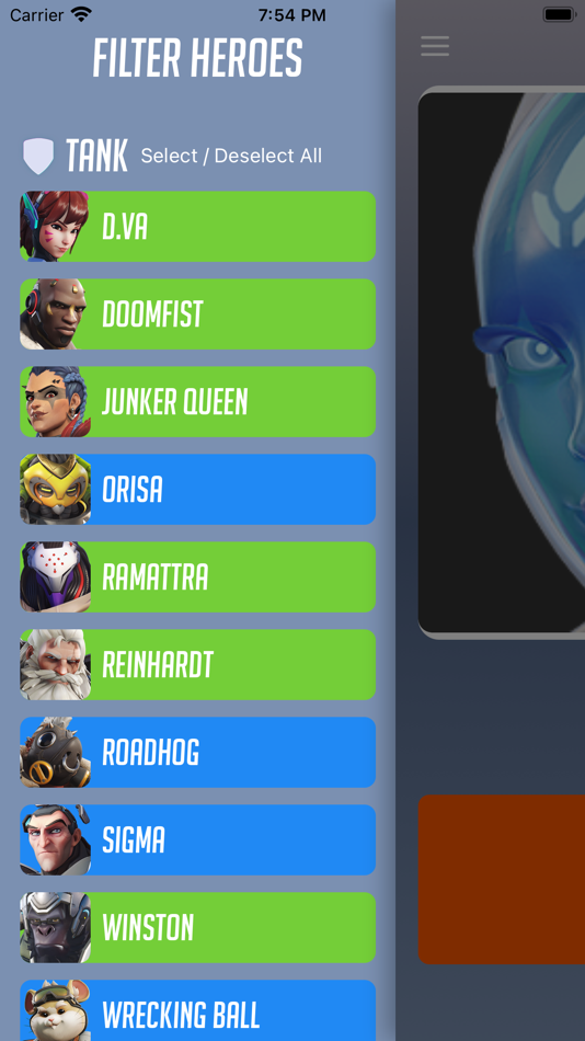 #1. OW Hero Randomizer (iOS) Podle: Jordan Riser