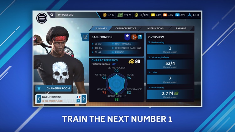 Tennis Manager Mobile