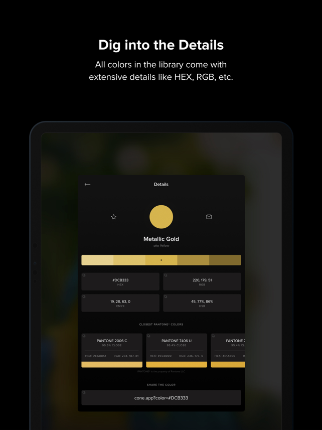 Cone Color Picker & Identifier Screenshot