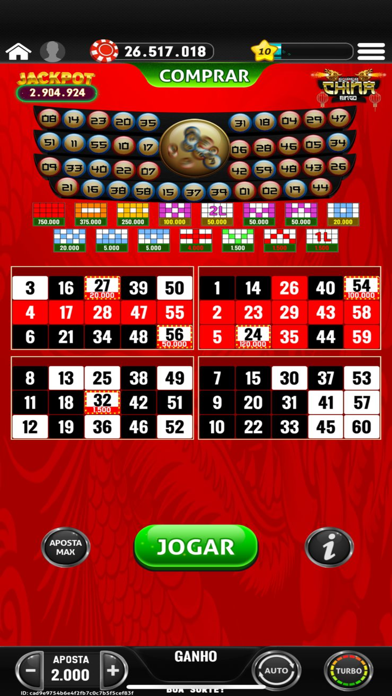 Amazonia Bingo Screenshot