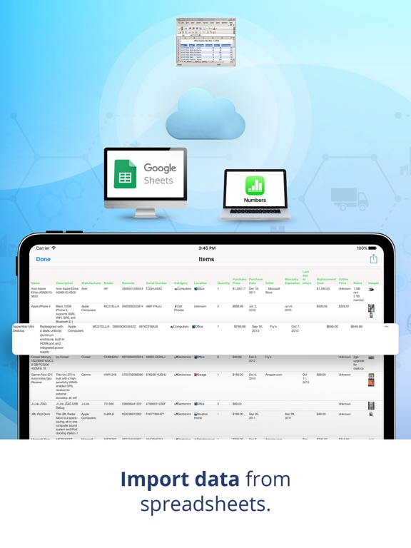 Nest Egg - Inventory In Cloud iPad screenshot 9 - Business app