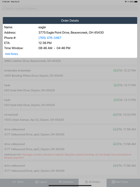 NeemDelivery iPad screenshot 8 - Productivity app