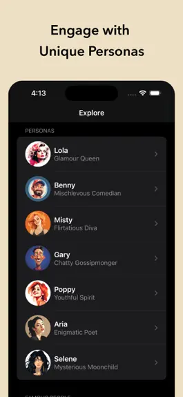 Game screenshot AI Personas & Characters apk