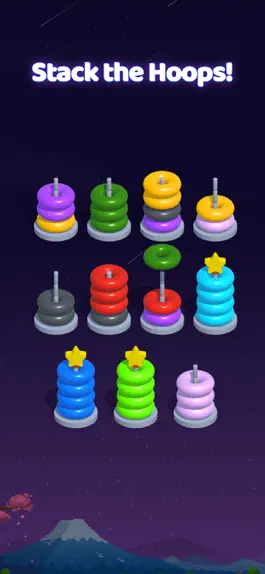 Game screenshot Hoop Sort - Color Ring Puzzle mod apk