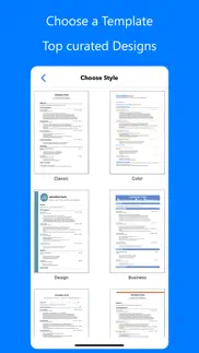 resume builder⁺ iphone screenshot 2