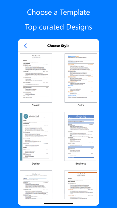 Resume Builder⁺ Screenshot