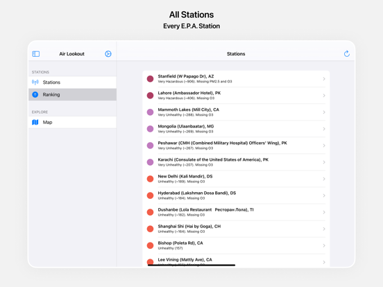 Air Lookout iPad screenshot 6 - Weather app
