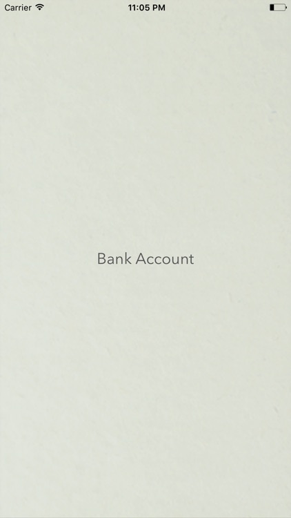 Bank Account