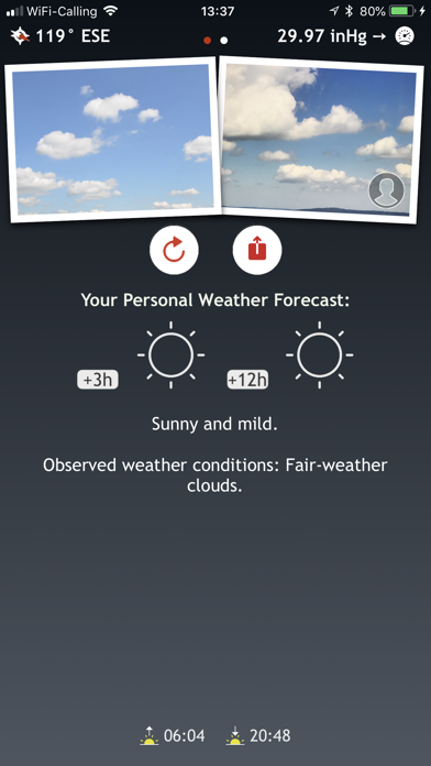 WeatherSelfie Screenshot