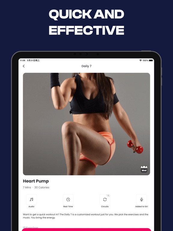 Workout for Women: Fitness App iPad app afbeelding 9
