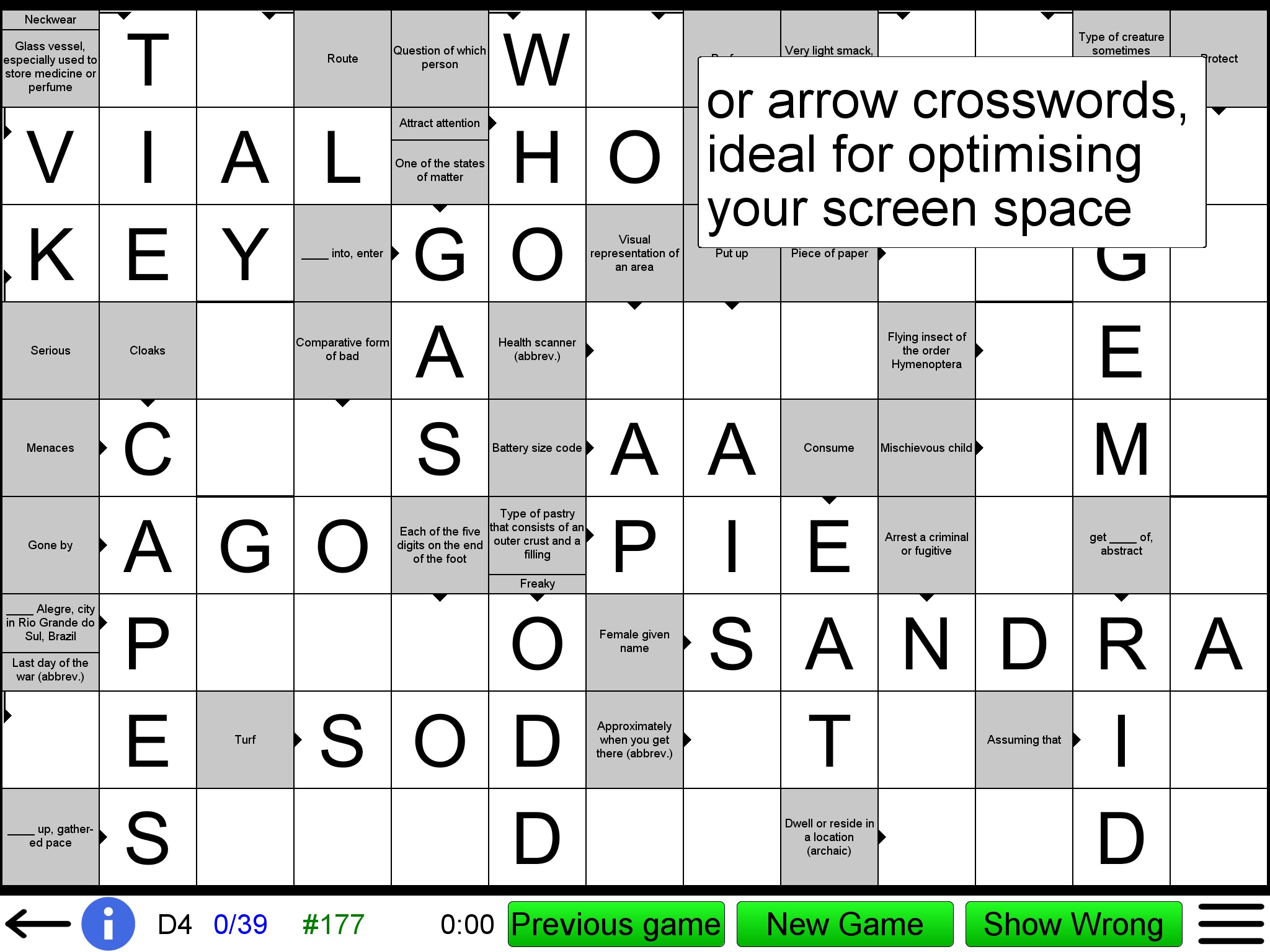 Barred Crossword screenshot 3