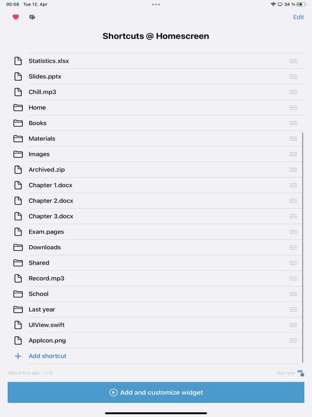 ‎Folder Shortcuts @ Homescreen Screenshot