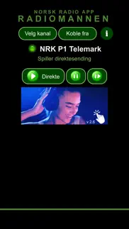 norsk radio app - radiomannen iphone screenshot 1