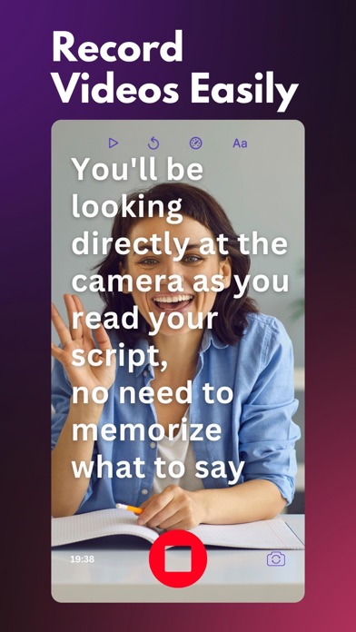 Teleprompter for Video+ Screenshot