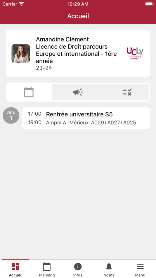 #1. My UCLy (iOS) 由: ASSOCIATION DES FONDATEURS ET PROTECTEURS DE L'INSTITUT CATHOLIQUE DE LYON