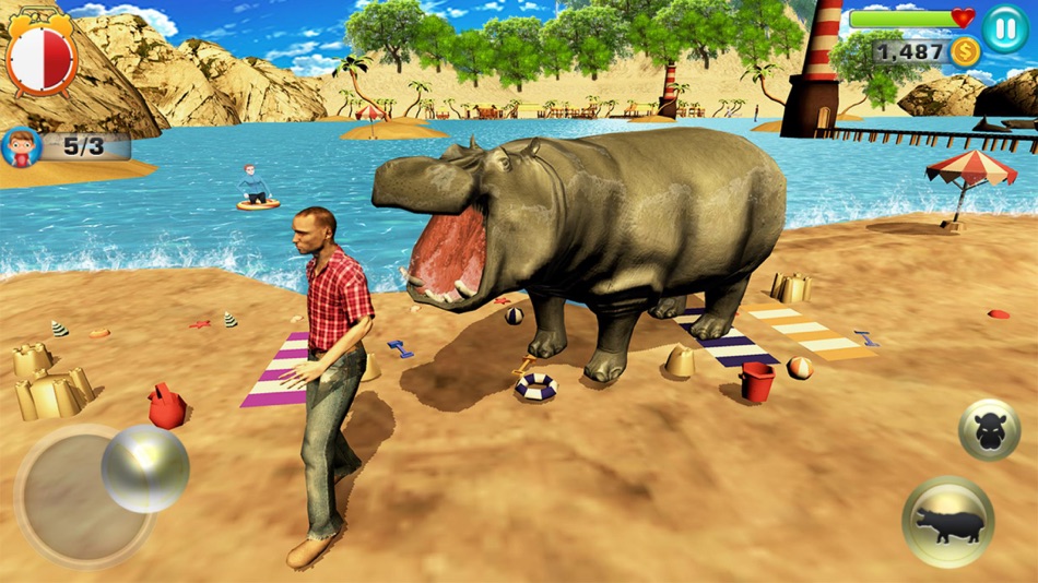 #1. Hungry Hippo Attack Simulator (iOS) 由: PLASMA IT SOLUTIONS