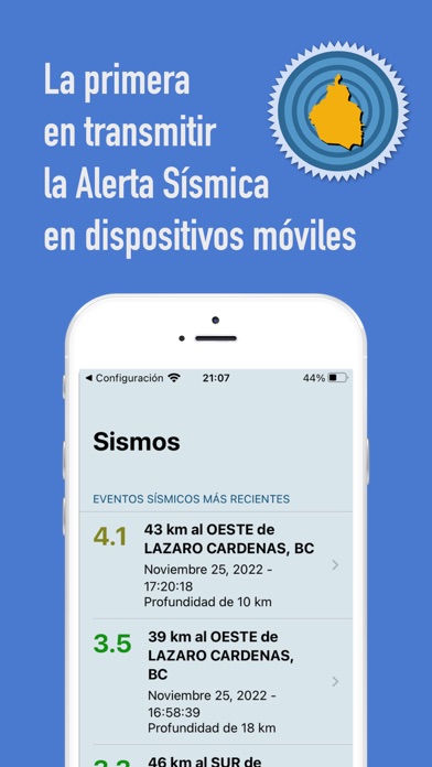 Alerta Sísmica DF Screenshot