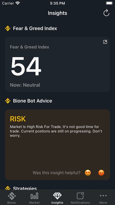 Bione: Signal Crypto Trading Screenshot