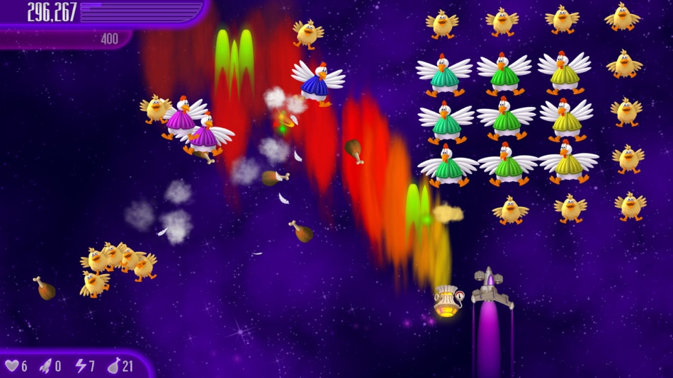 #5. Chicken Invaders 4 (iOS) 由: InterAction studios