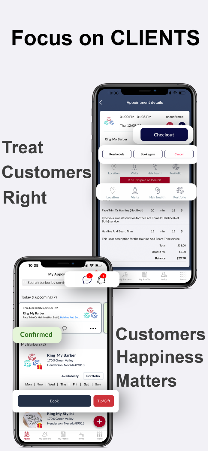 Ring My Barber Booking App