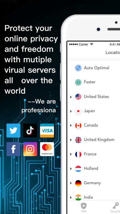 Super VPN - Secure & VPN Proxy Screenshot