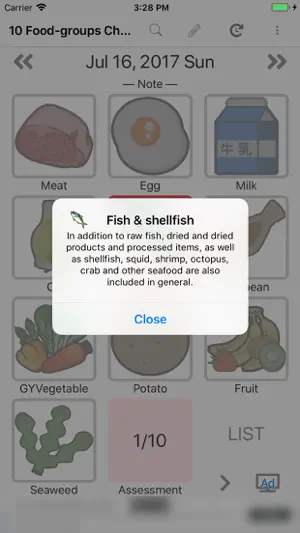 10 Food-groups Checker screenshot 2