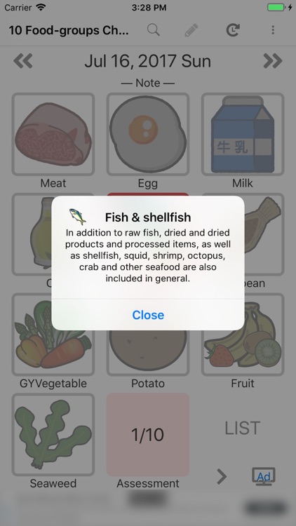 10 Food-groups Checker