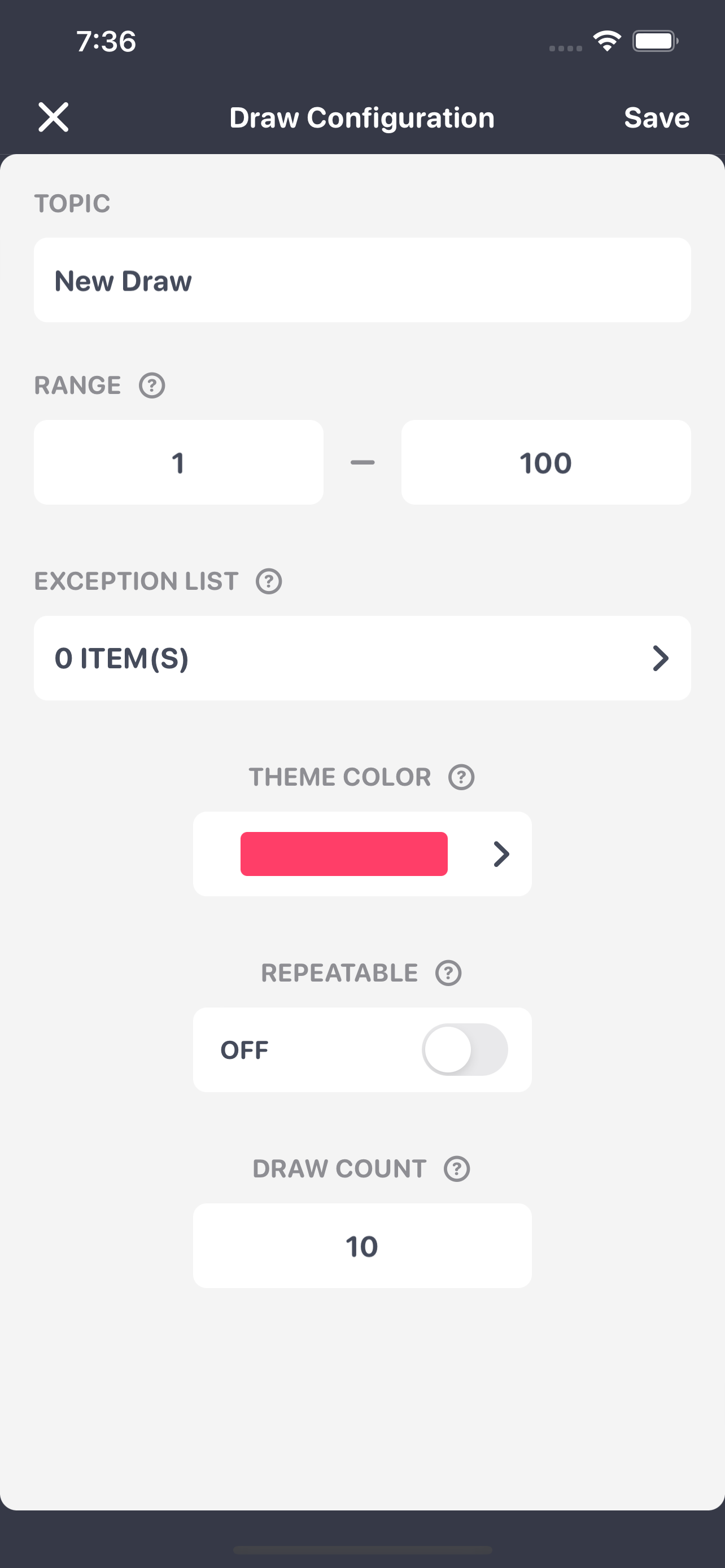Lucky Draw - Random Picker