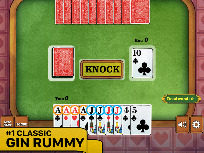 Gin Rummy Card Game Classic