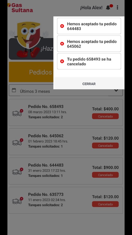 Pedidos Gas Sultana screenshot-3