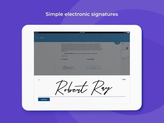 OneSpan Sign - eSign Docs Now iPad screenshot 2 - Business app