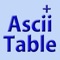 This App displays the complete Ascii table