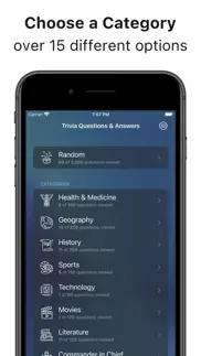 trivia questions and answers iphone screenshot 1