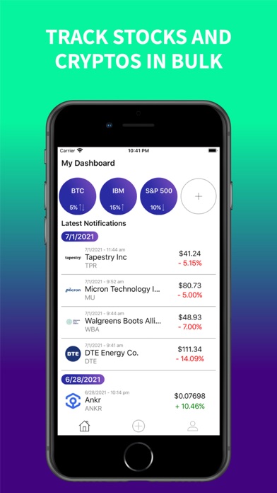 Outliers: Stocks & Cryptos Screenshot