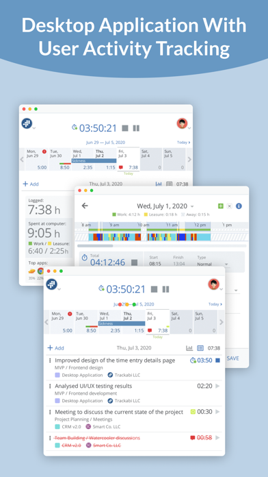Trackabi Time Tracker Screenshot